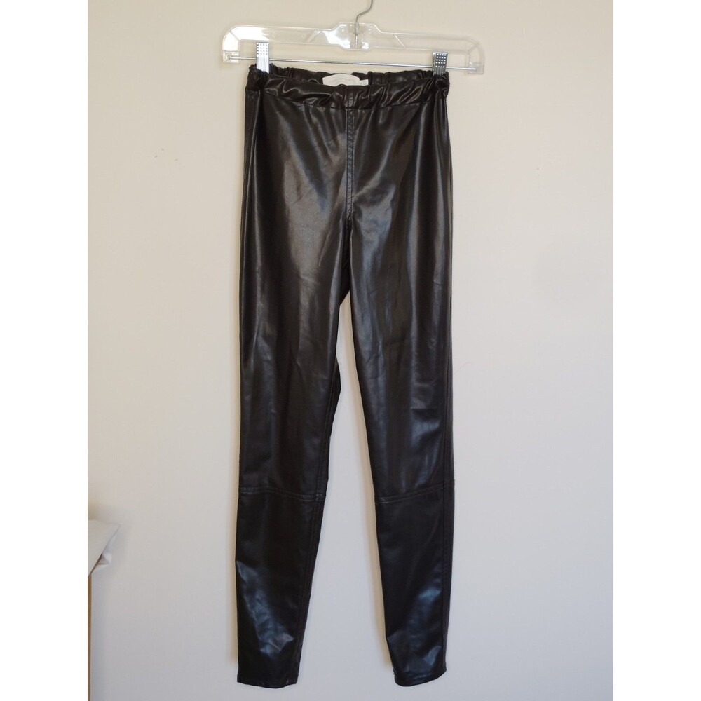 Jonathan Simkhai Leggings Woman's XS Black Rylee Vegan Leather Standard